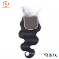 Wholesale Price 8-20'' Natural Color Body Wave Malaysian Virgin Hair Lace Closures For Black Women
